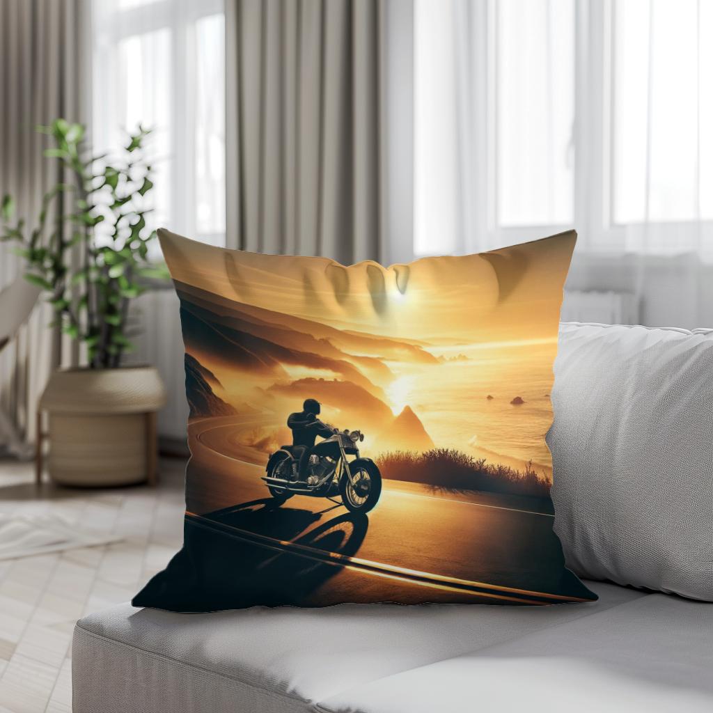 Coastal Freedom Ride Cotton Cushion