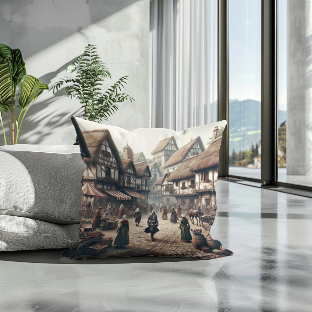Medieval Mingle Cotton Cushion