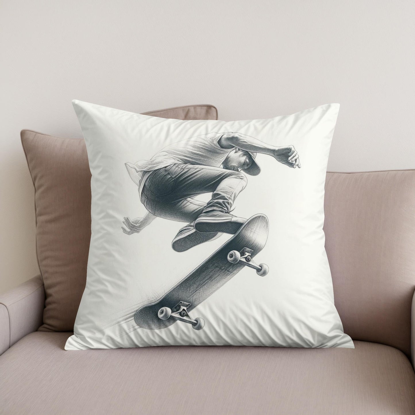 Kickflip Mastery Cotton Cushion