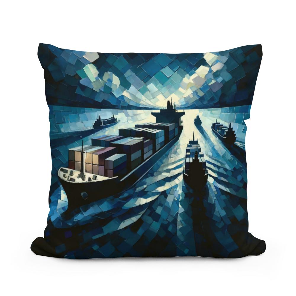Nocturnal Voyages Cotton Cushion