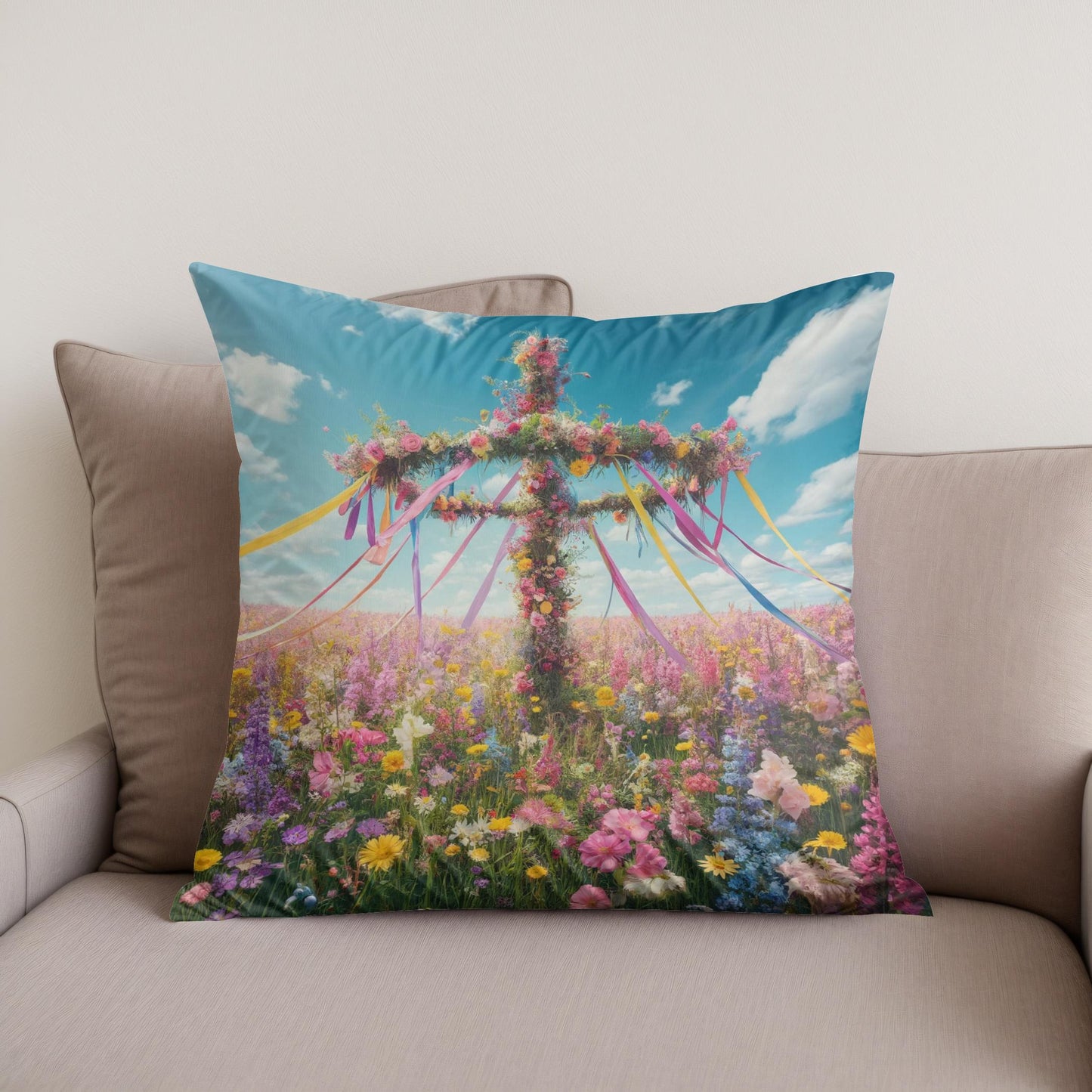 Midsummer Meadow Cotton Cushion