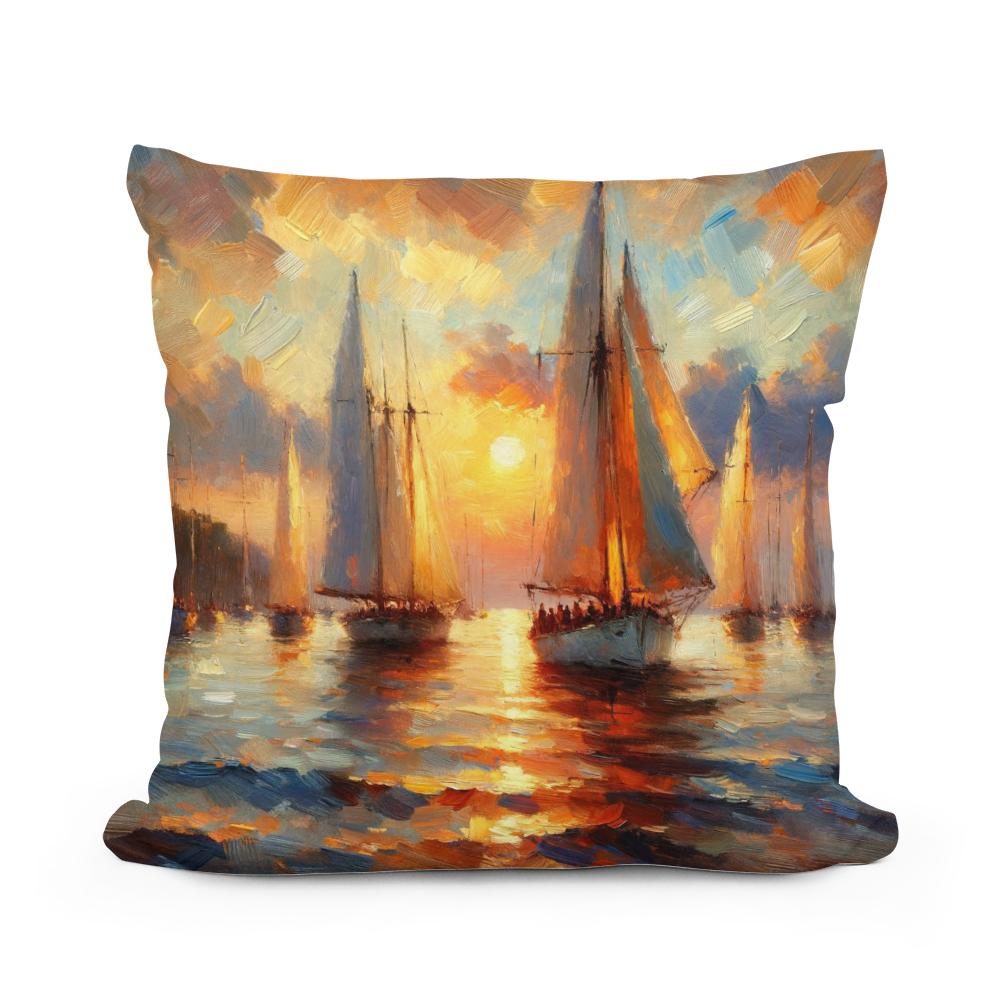 Harbor Glow Cotton Cushion