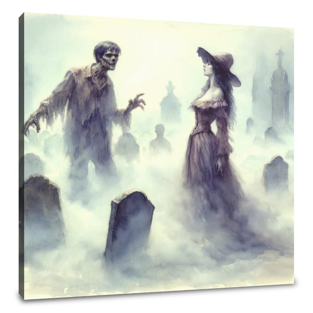Graveyard Mist Encounter Canvas