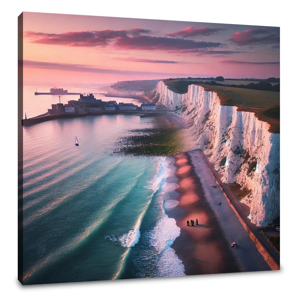 Dover Sunrise Cliffs Canvas