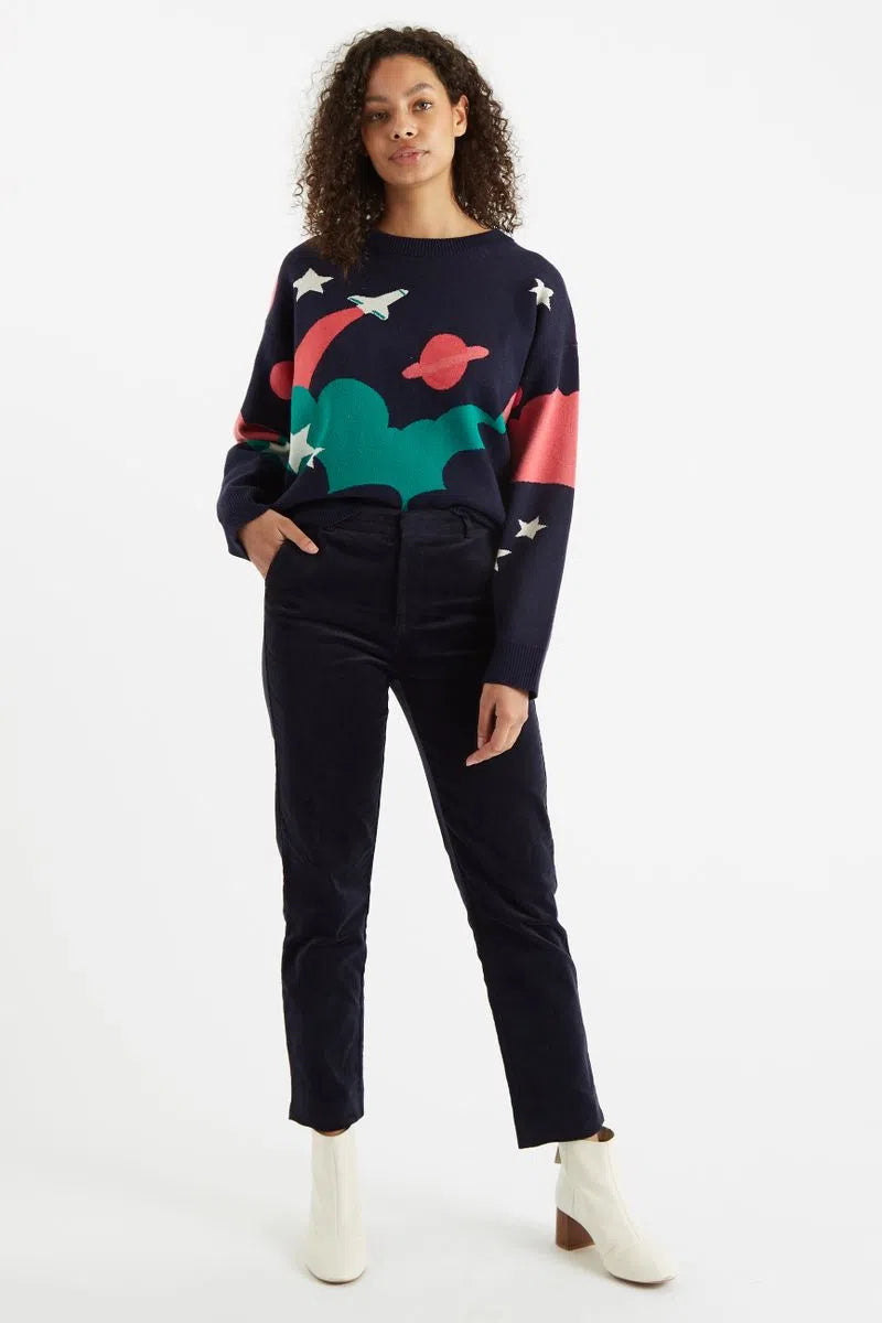 Louche Joele Cord Slim Leg Trouser