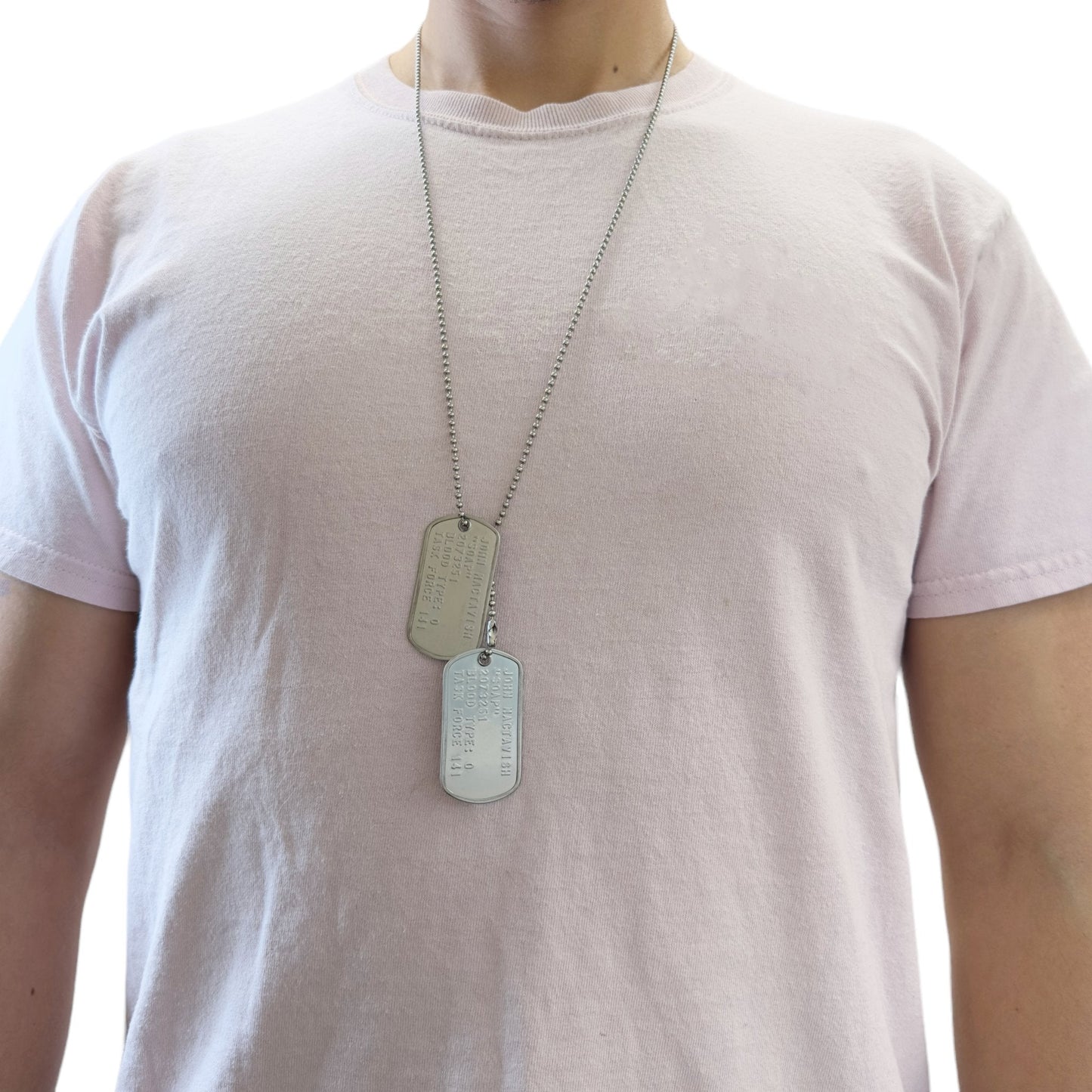 John 'Soap' MacTavish Military Dog Tag Set- Stainless Steel - Chains Included