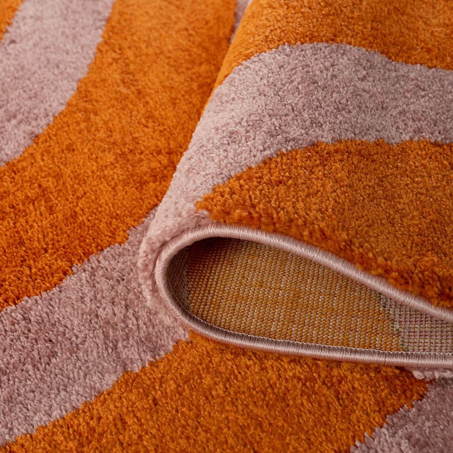 Joli Wave Orange & Pink Rug