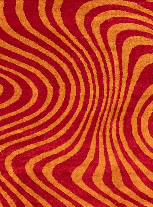 Joli Striped Red & Orange Rug