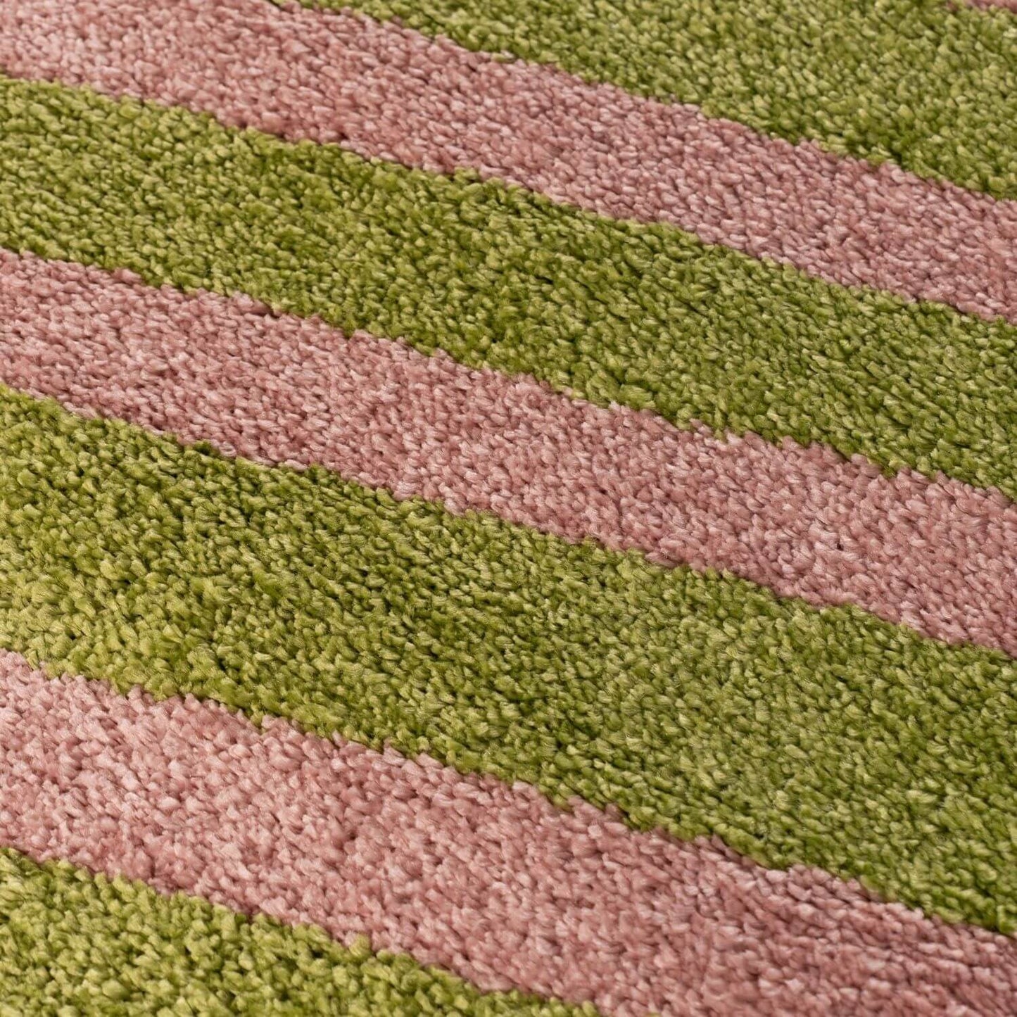 Joli Striped Green & Pink Rug