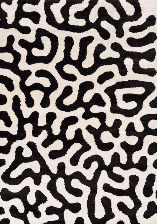 Joli Doodle Black & White Rug