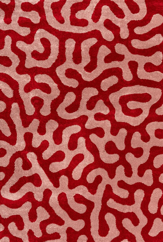 Joli Doodle Red & Pink Rug