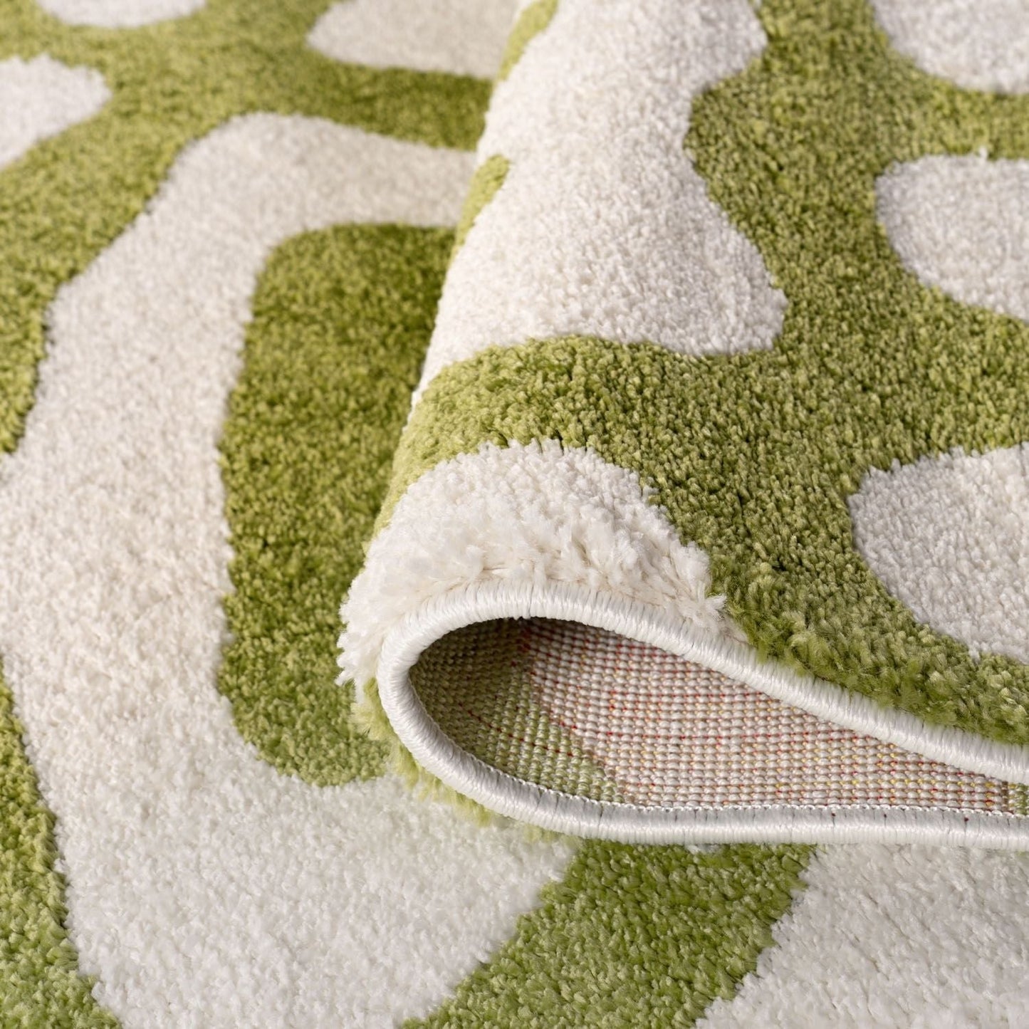 Joli Doodle Green & White Rug