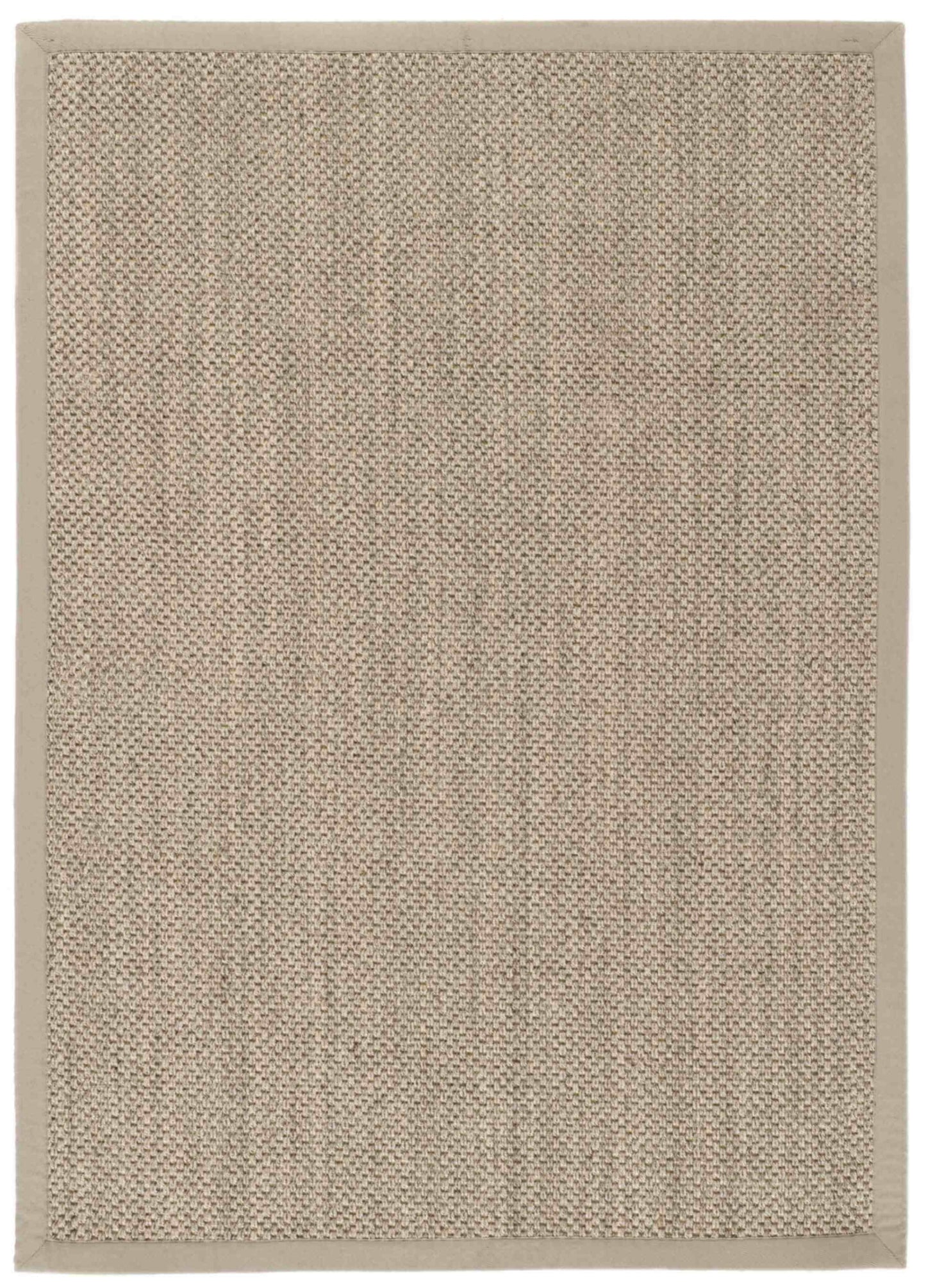 Bordered Light Beige Non-Slip Sisal Rug