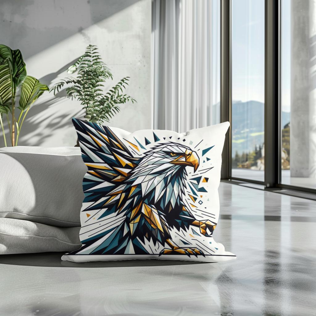 Regal Geometric Eagle Flight Cotton Cushion