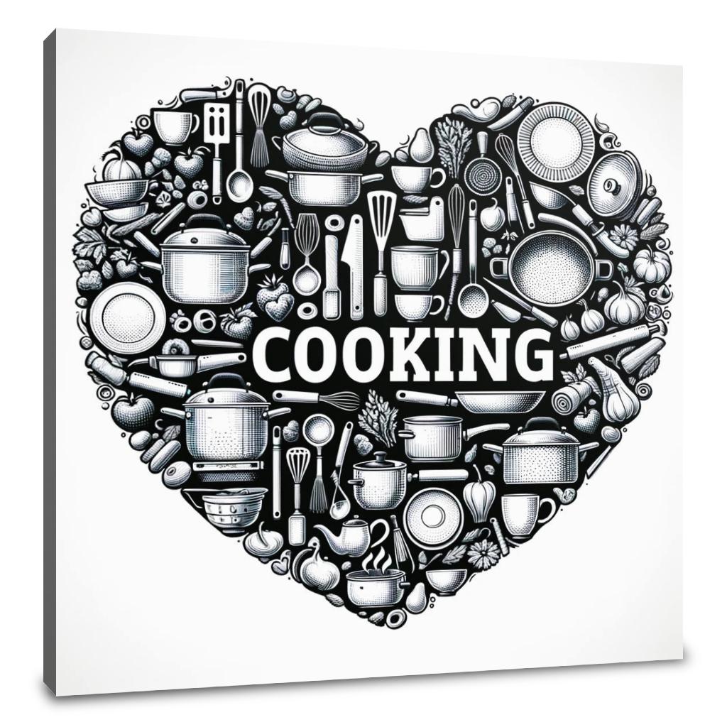 Culinary Heart Canvas