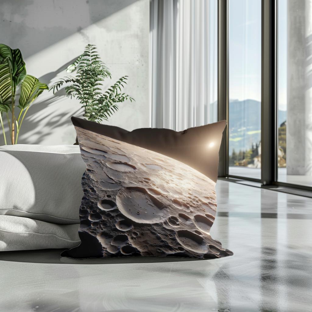 Mercury's Caloris Basin Brilliance Cotton Cushion