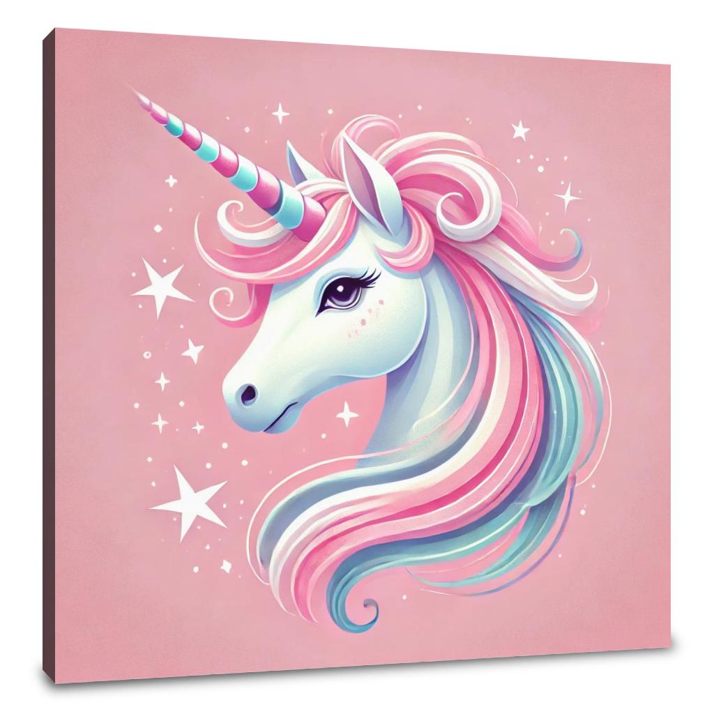 Magical Unicorn Portrait Canvas