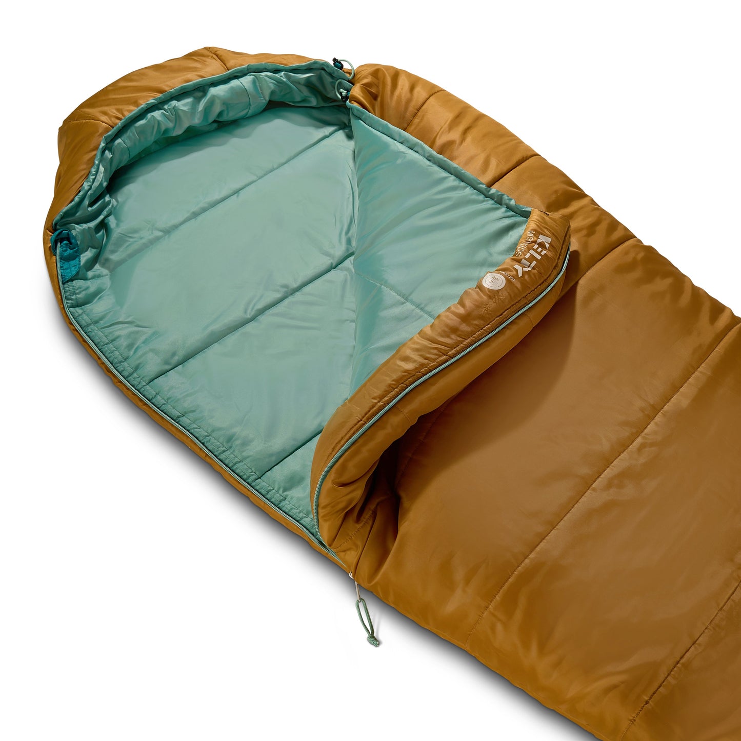 Kelty Kids' Mistral 20°F (-7°C) Synthetic Sleeping Bag - One Size - Woodthrush/Deep Lake/Malachite