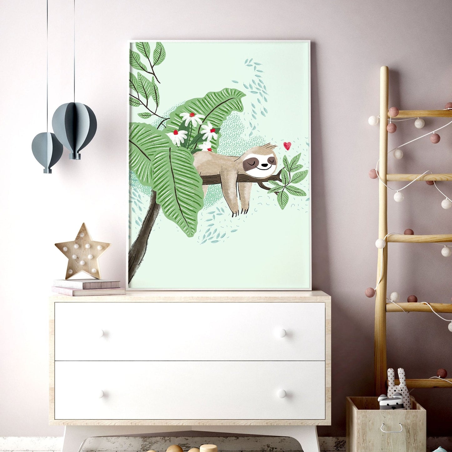 Jungle bedroom | Set of 2 Wall art for Nursery