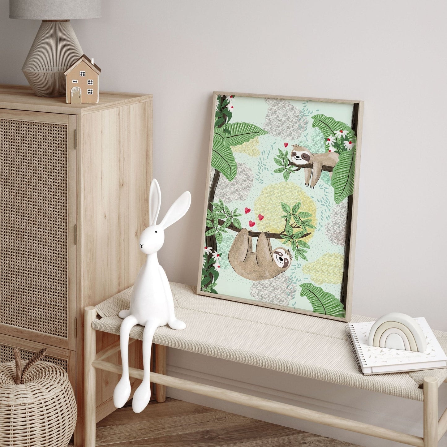 Jungle bedroom | Set of 2 Wall art for Nursery