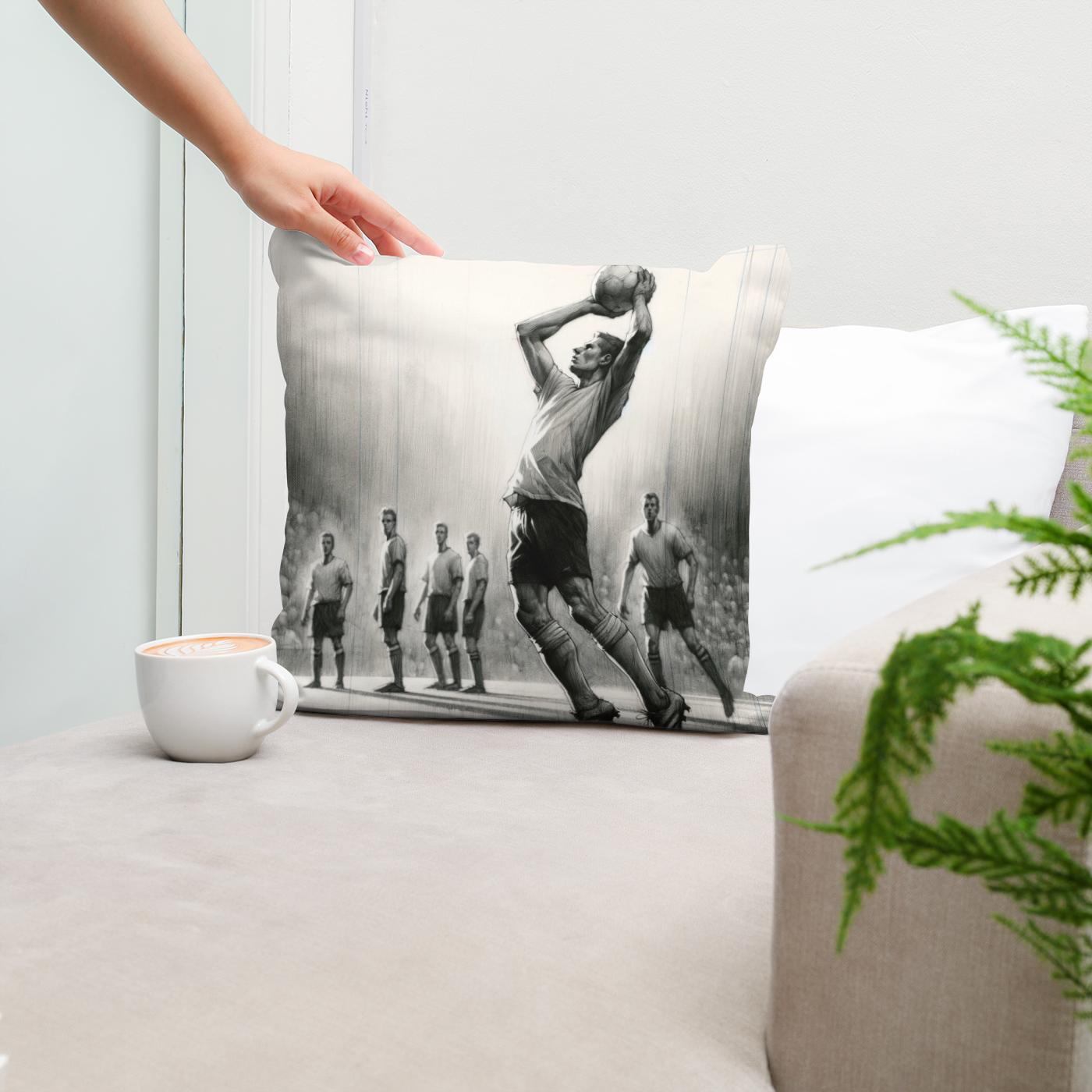 Throw-In Sketch Cotton Cushion