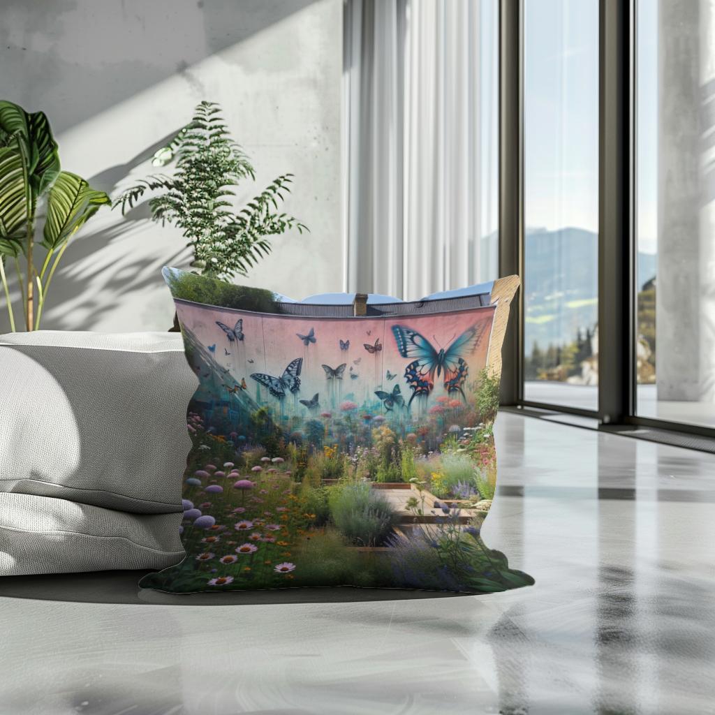 Suburban Secret Garden Cotton Cushion