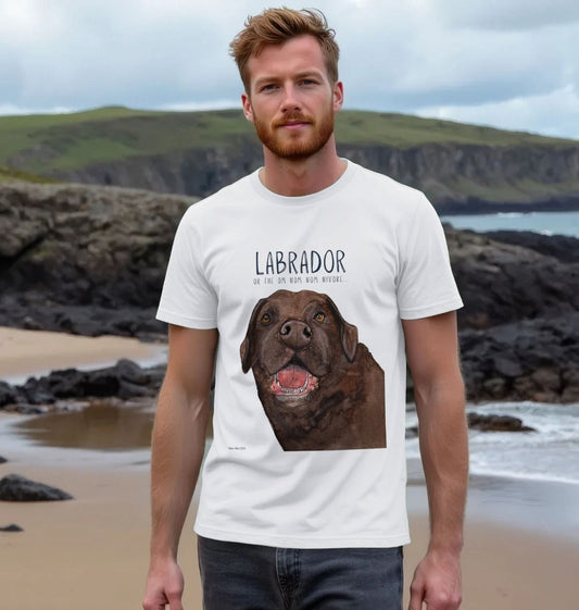 Snack Goals & Tail Wags: The Chocolate Labrador Men’s Tee