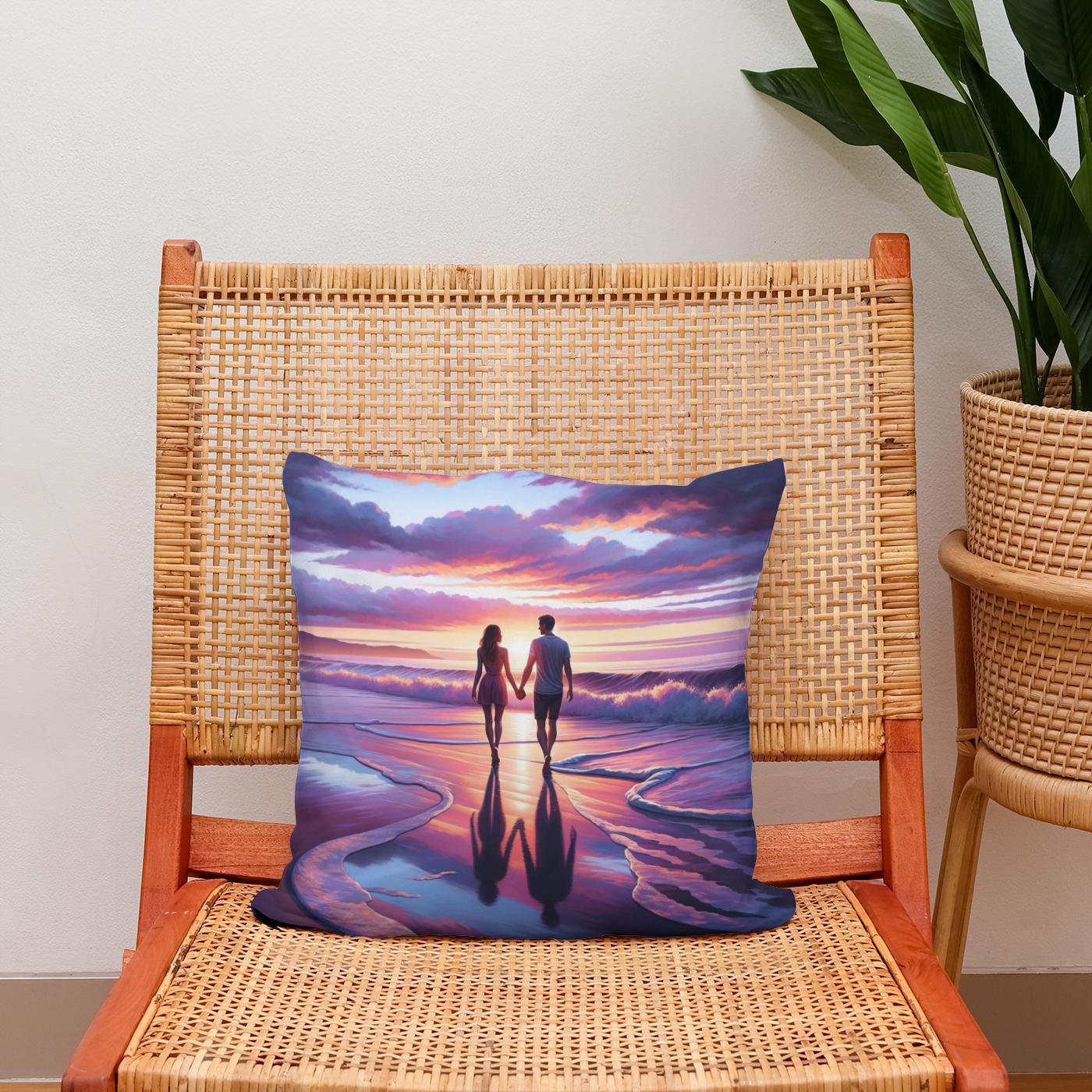 Seaside Embrace Cotton Cushion