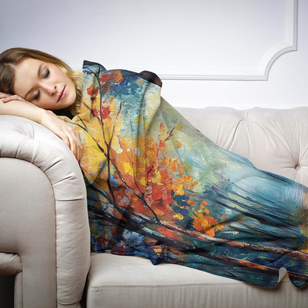 Enchanted Woodland Path Blanket