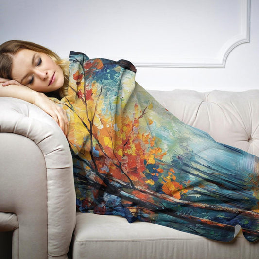 Enchanted Woodland Path Blanket