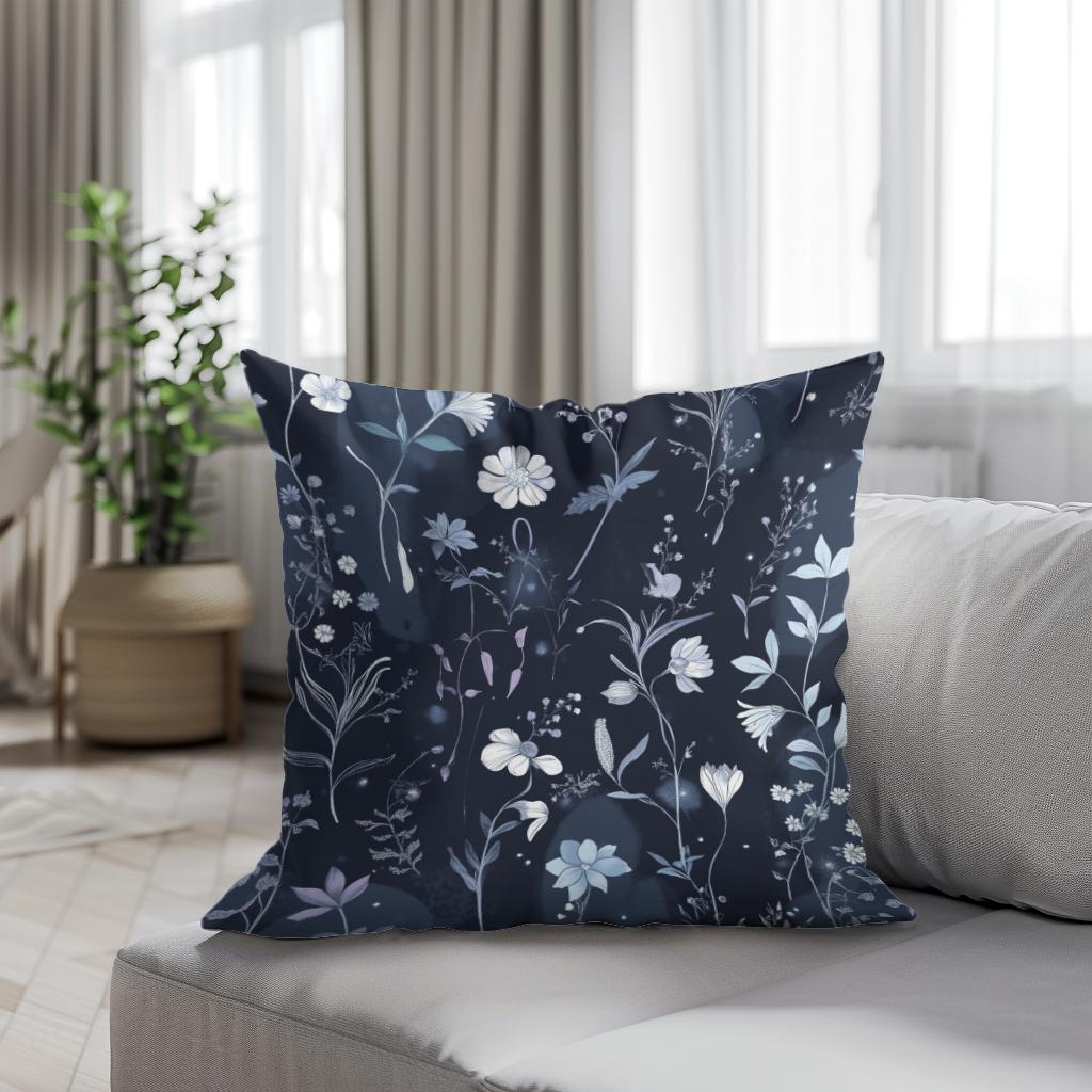 Moonlit Meadow Cotton Cushion