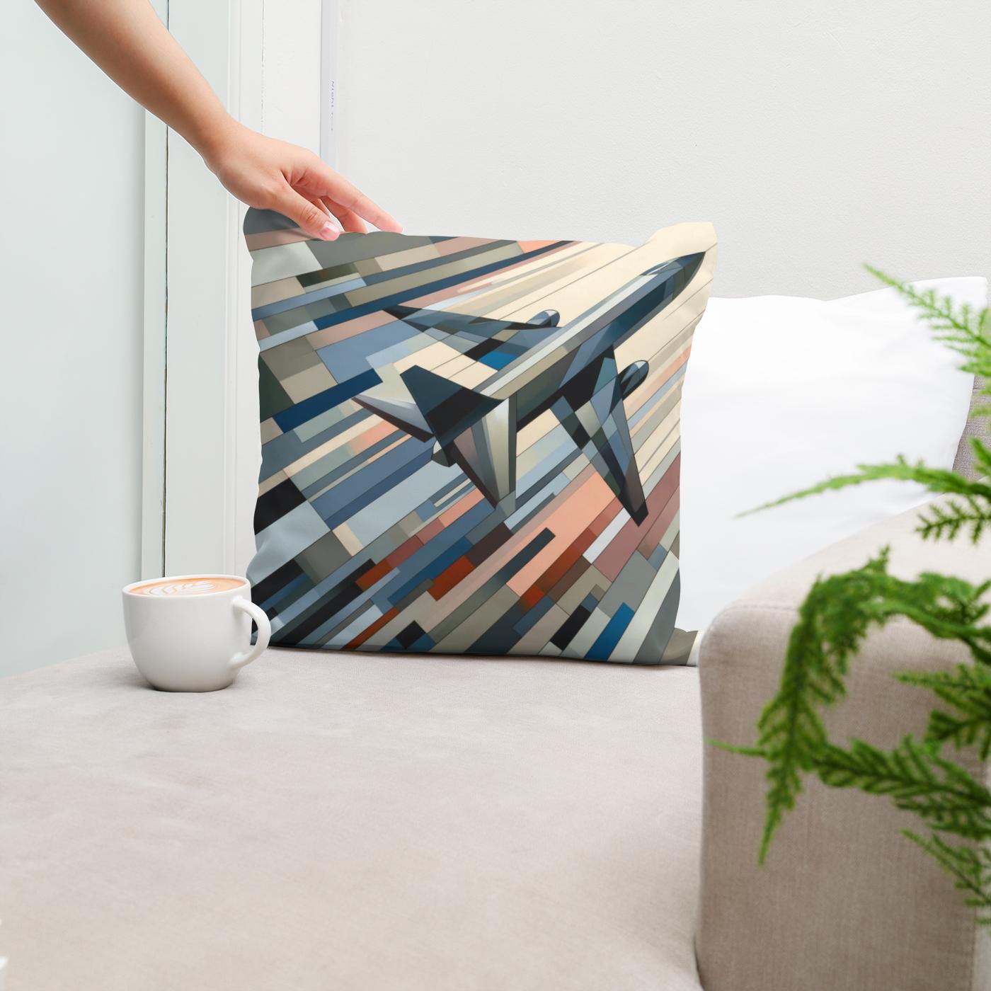 Abstract Flight Patterns Cotton Cushion