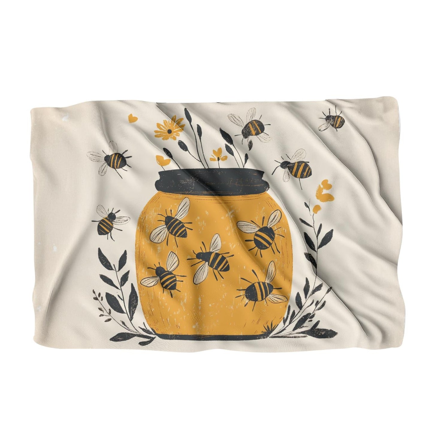 Embroidered Honey Jar Blanket
