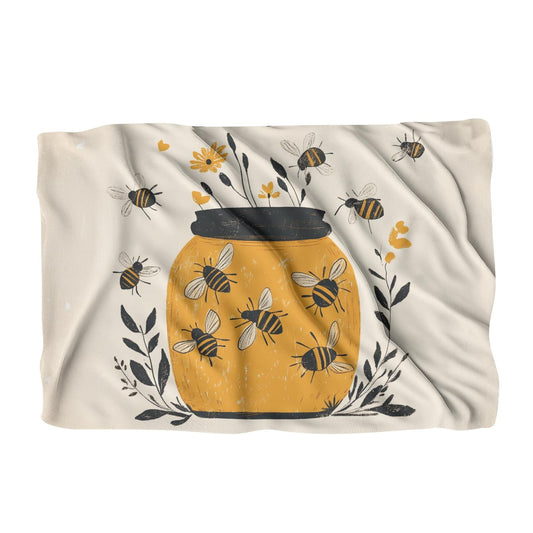 Embroidered Honey Jar Blanket