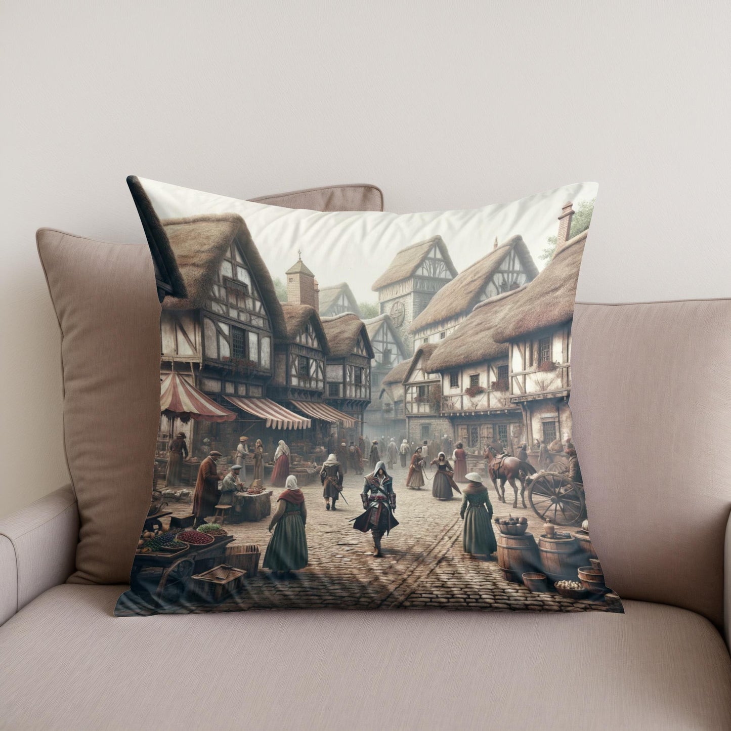 Medieval Mingle Cotton Cushion