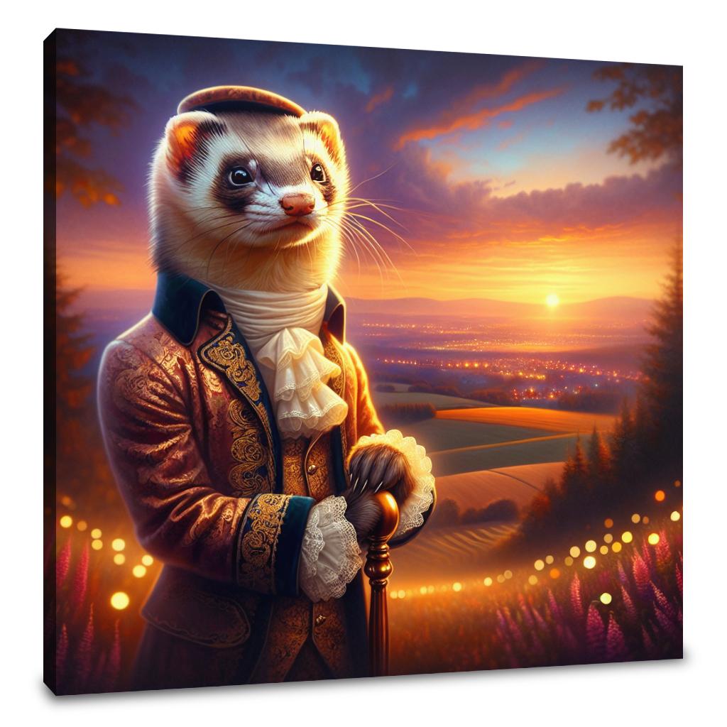 Regal Ferret Dusk Reverie Canvas