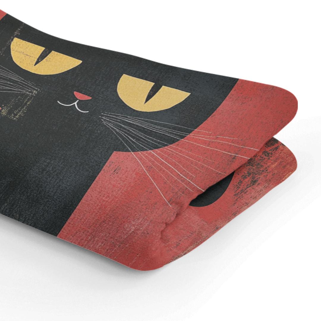 Edgy Black Cat Blanket
