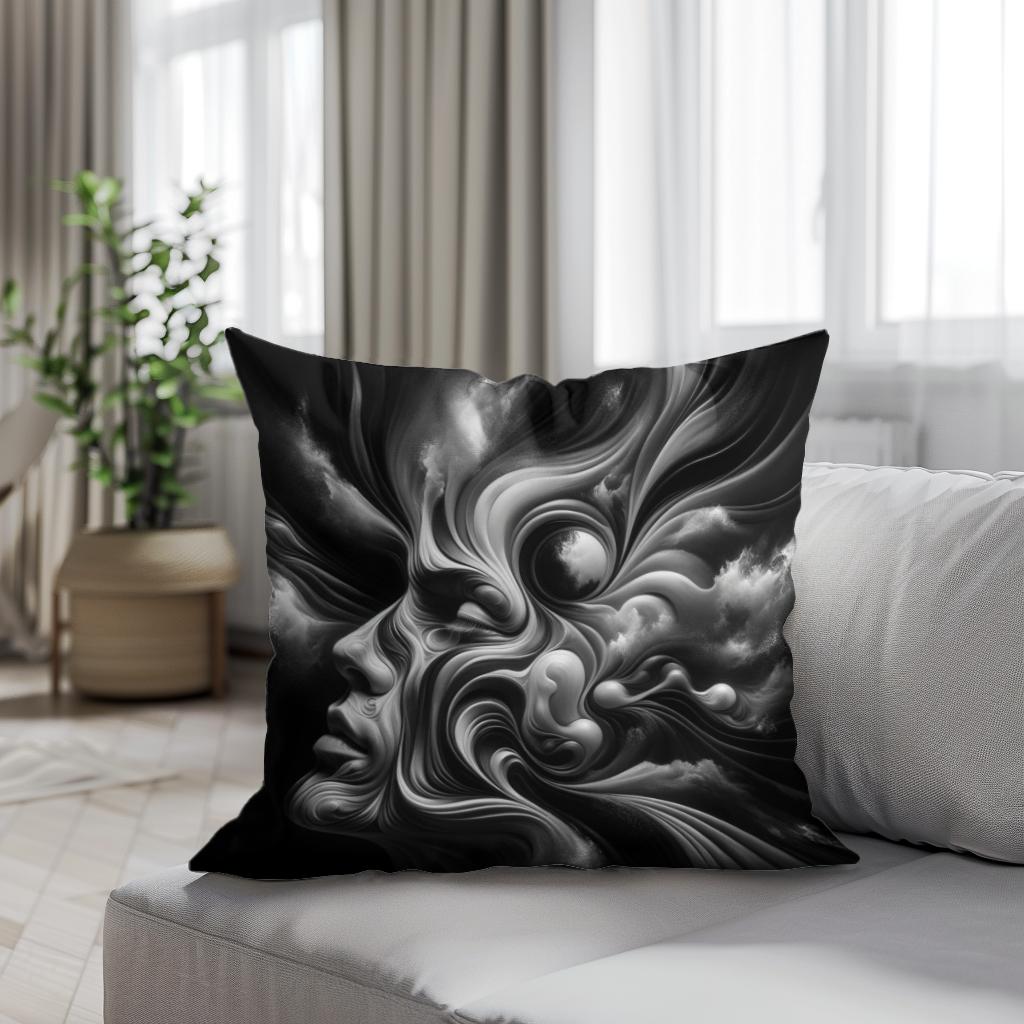 Depths of the Human Psyche Cotton Cushion