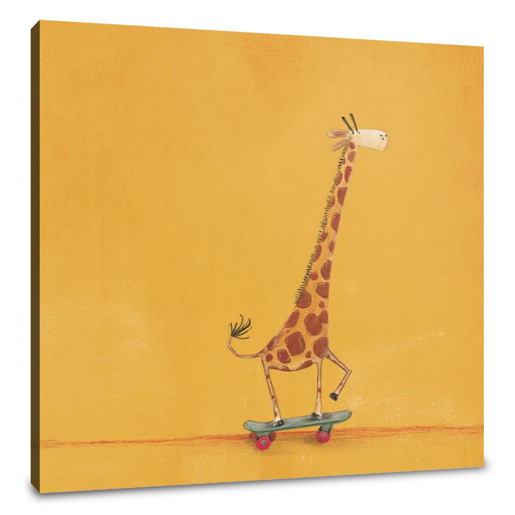 Giraffe on Wheels Canvas