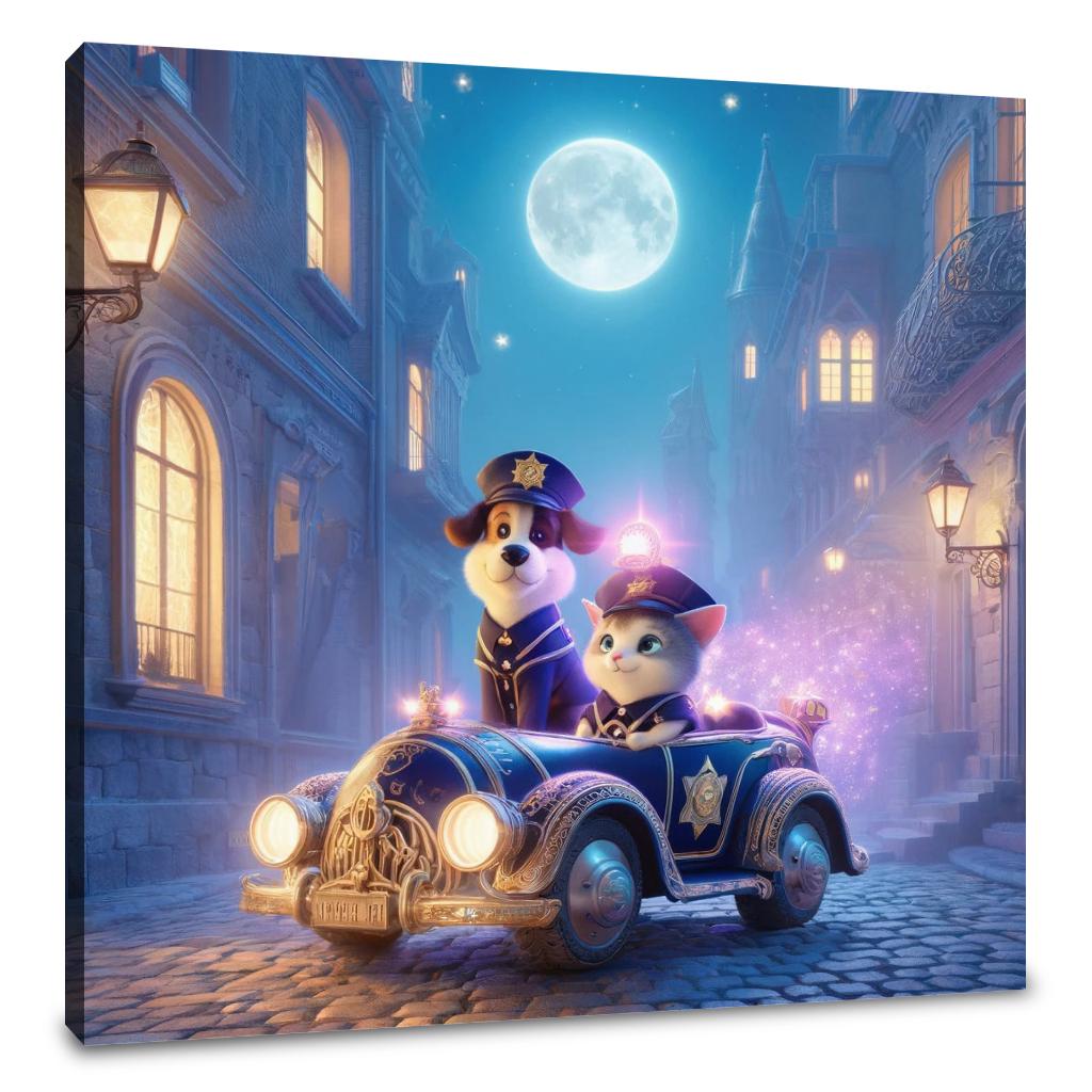 Moonlit Patrol Canvas