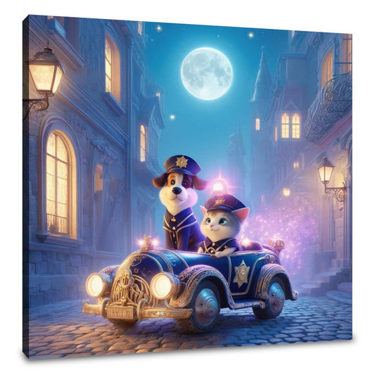 Moonlit Patrol Canvas