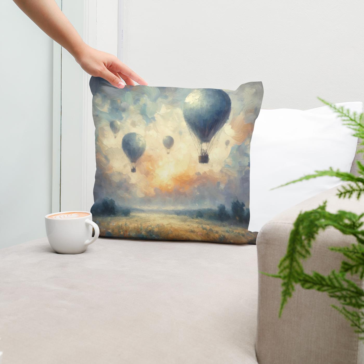 Tranquil Horizons Cotton Cushion
