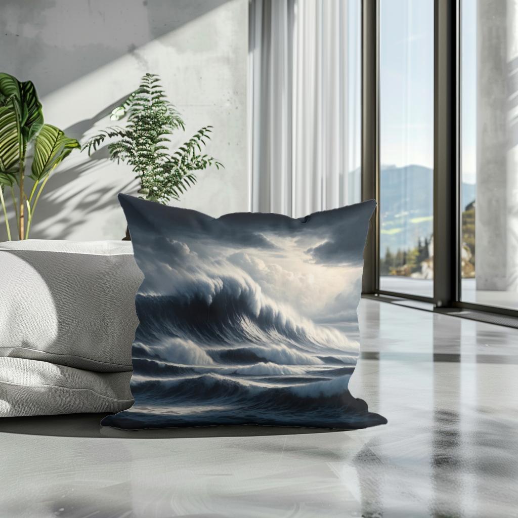 Storm’s Embrace Cotton Cushion
