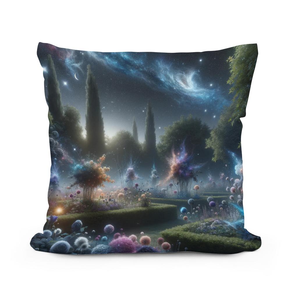 Cosmic Garden Cotton Cushion