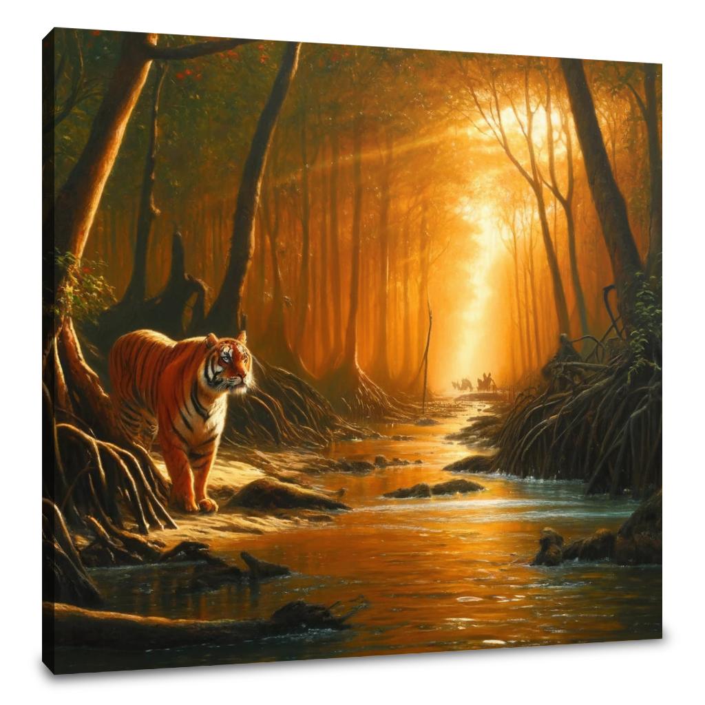 Sundarbans Tiger Majesty Canvas