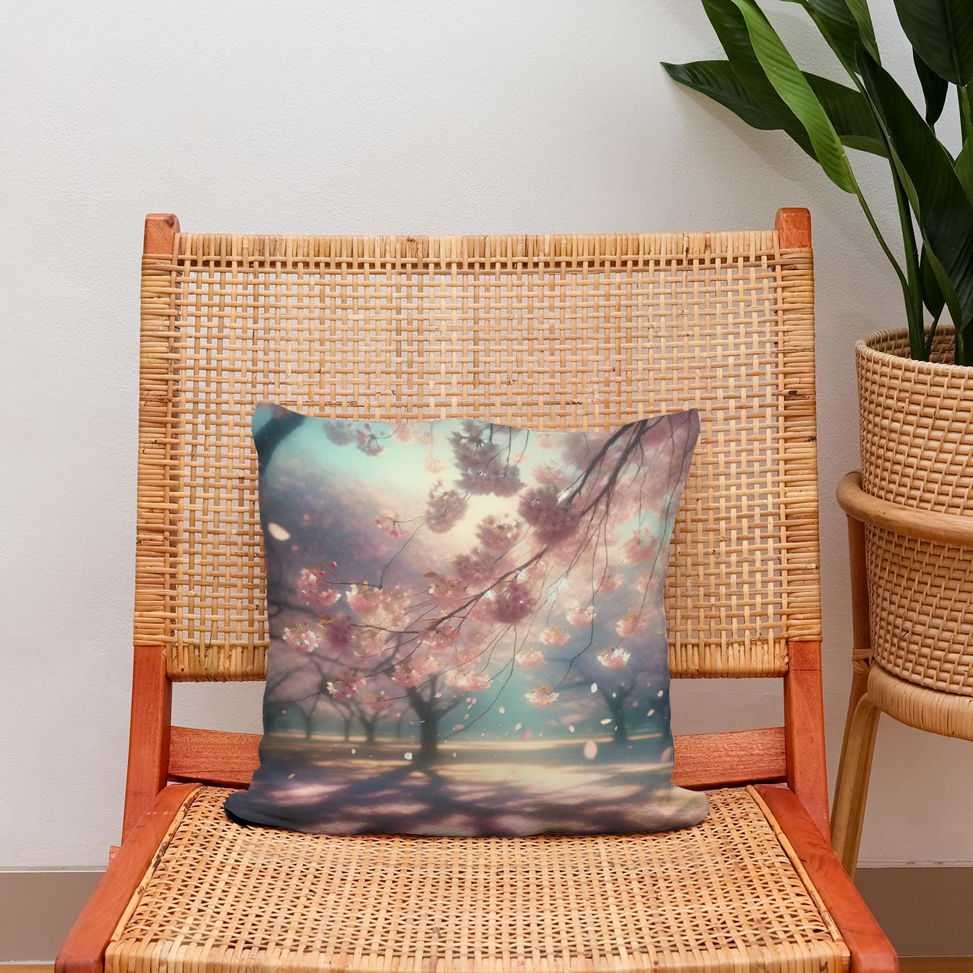 Sakura Serenity Cotton Cushion