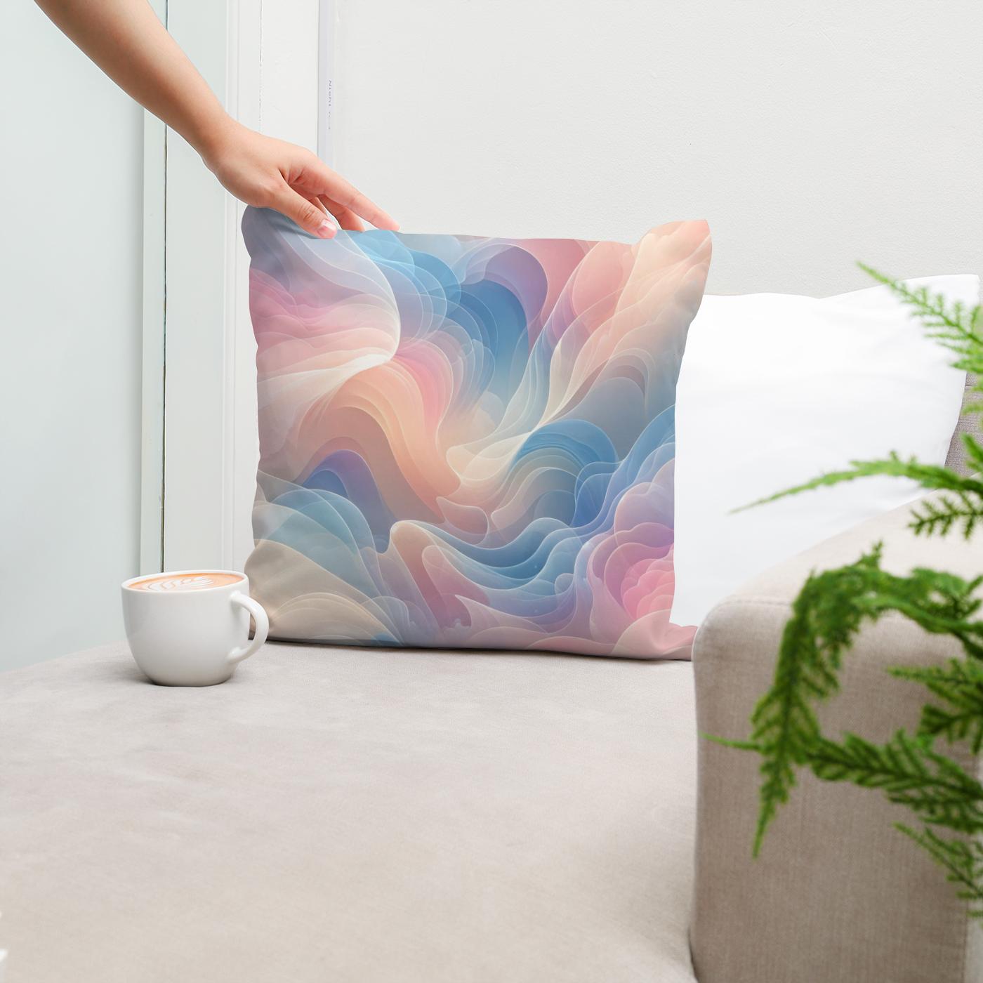 Pastel Dreamscape Cotton Cushion