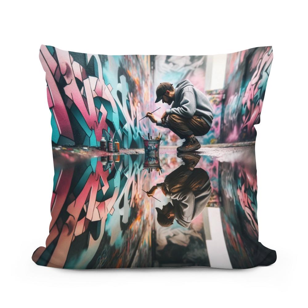 Urban Reflections Cotton Cushion