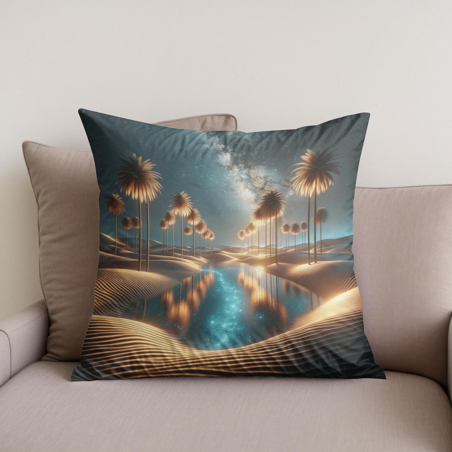 Starlight Oasis Cotton Cushion