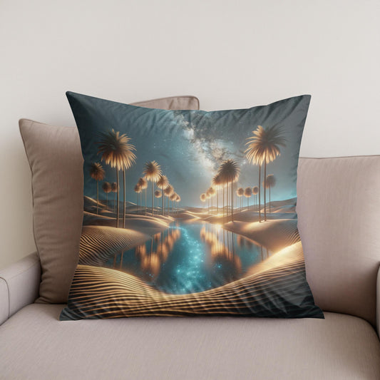Starlight Oasis Cotton Cushion